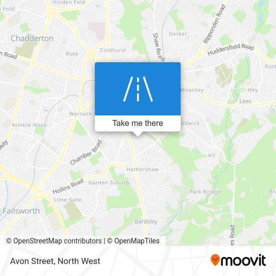 Avon Street map