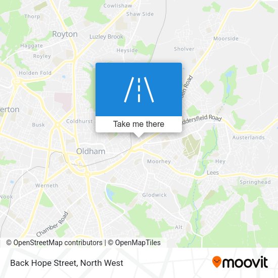 Back Hope Street map