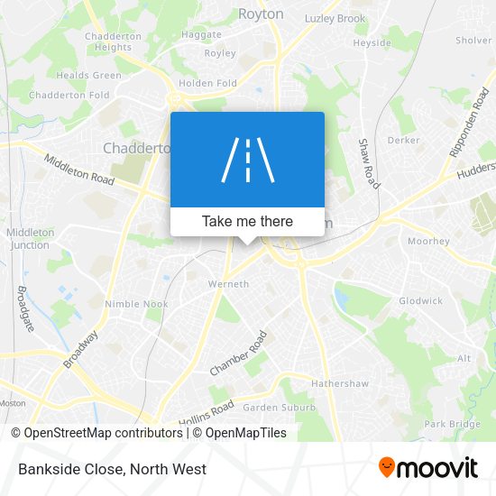 Bankside Close map