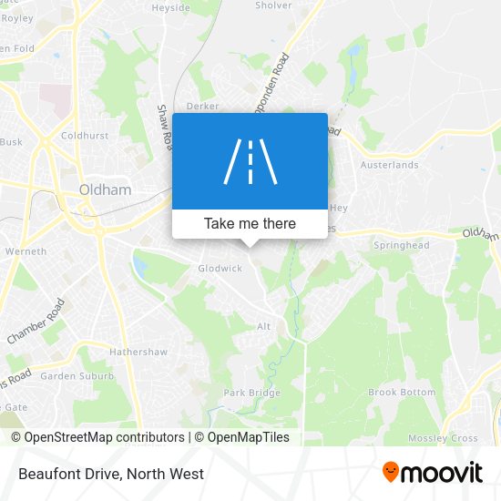 Beaufont Drive map