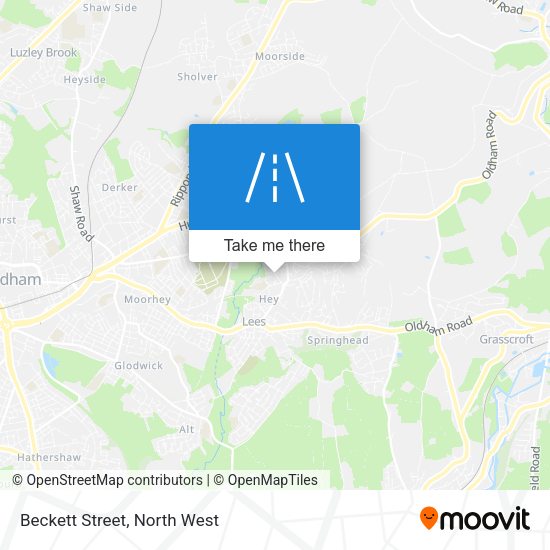 Beckett Street map