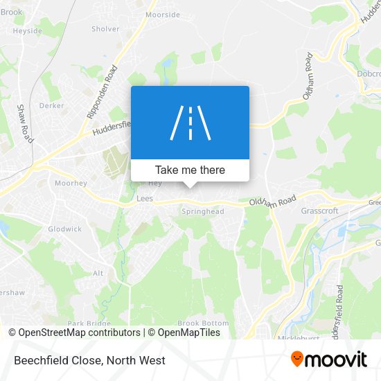 Beechfield Close map