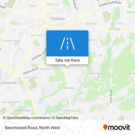 Beechwood Road map