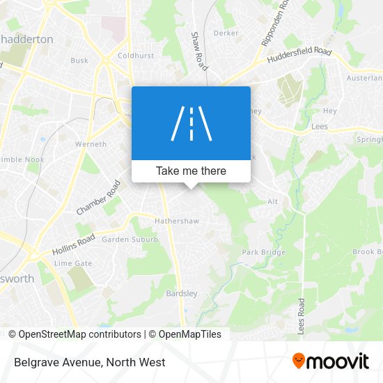 Belgrave Avenue map