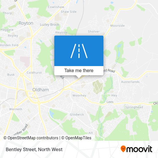 Bentley Street map