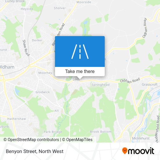 Benyon Street map