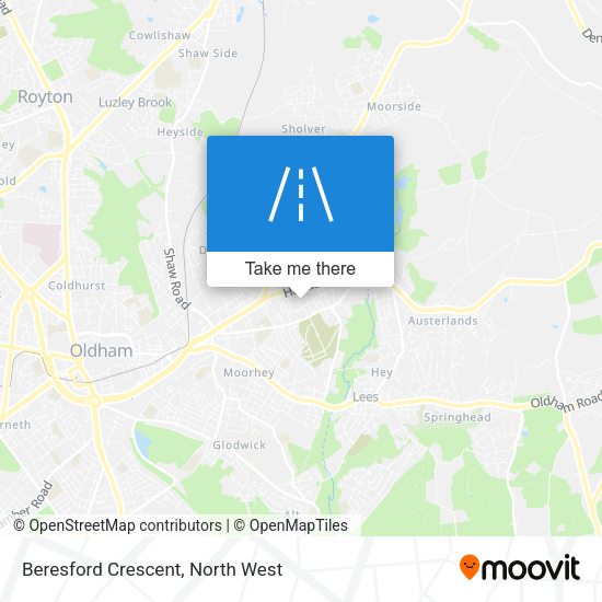 Beresford Crescent map