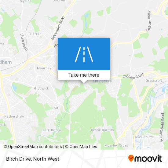 Birch Drive map