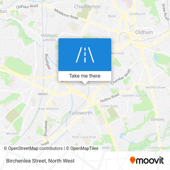 Birchenlea Street map