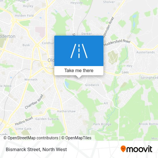 Bismarck Street map