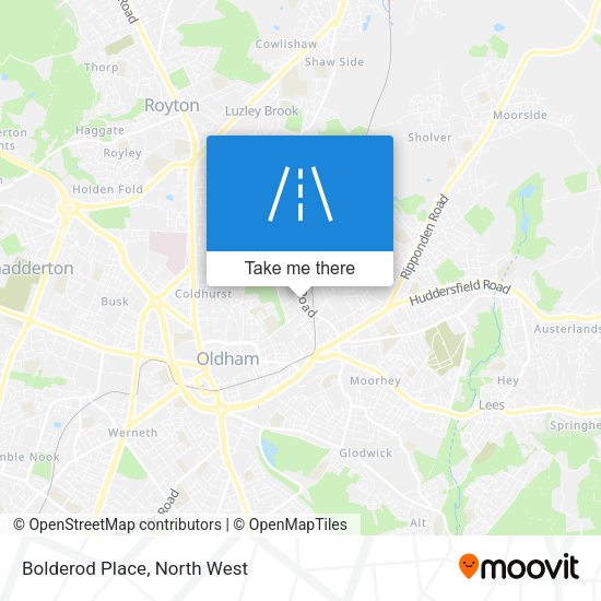 Bolderod Place map