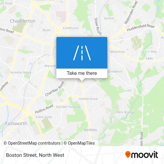 Boston Street map