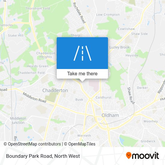 Boundary Park Road map