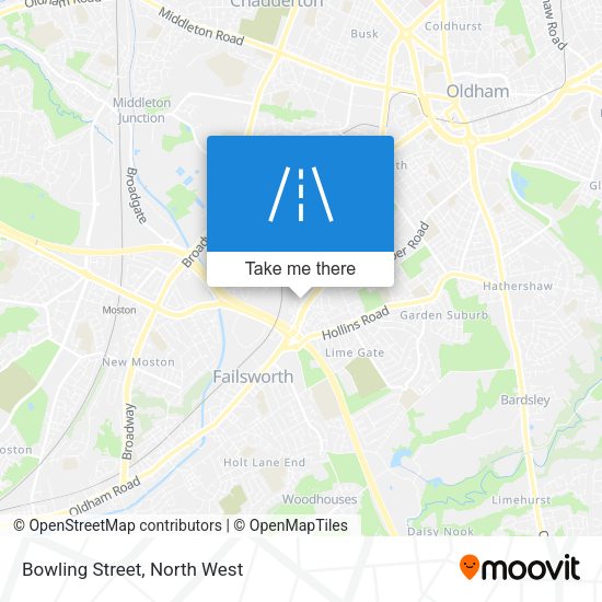 Bowling Street map