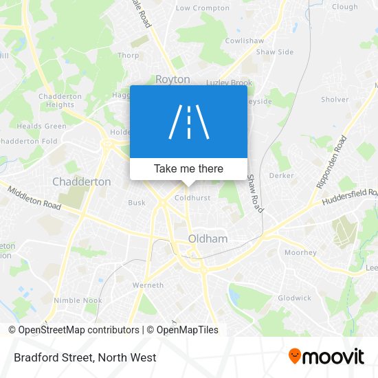 Bradford Street map