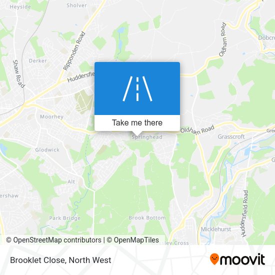 Brooklet Close map