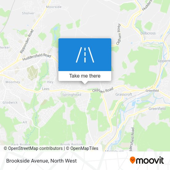 Brookside Avenue map
