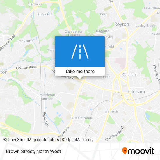 Brown Street map