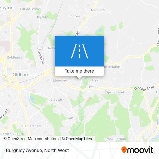 Burghley Avenue map
