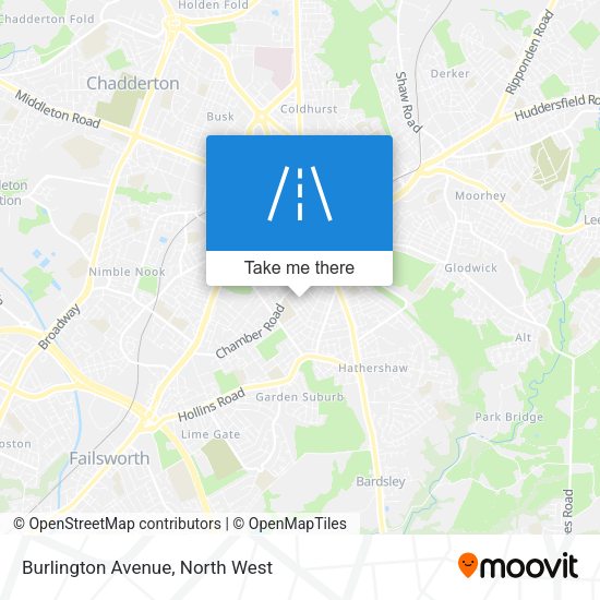 Burlington Avenue map