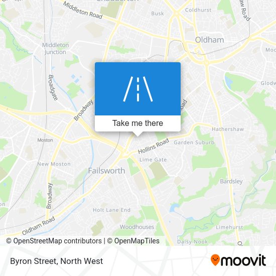 Byron Street map
