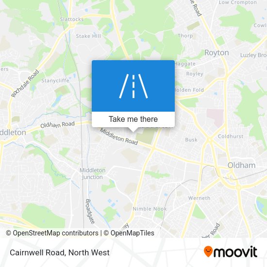 Cairnwell Road map
