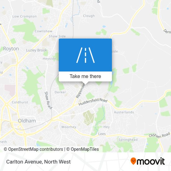 Carlton Avenue map