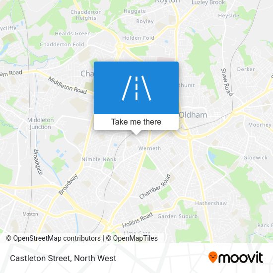 Castleton Street map