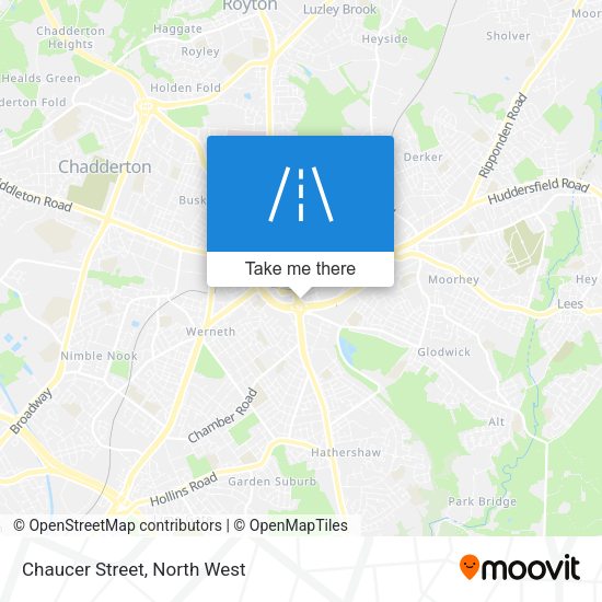 Chaucer Street map