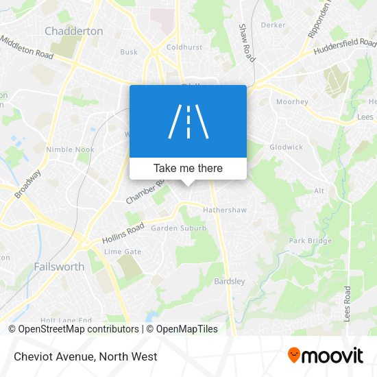 Cheviot Avenue map