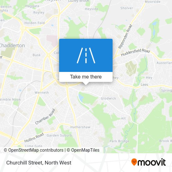 Churchill Street map
