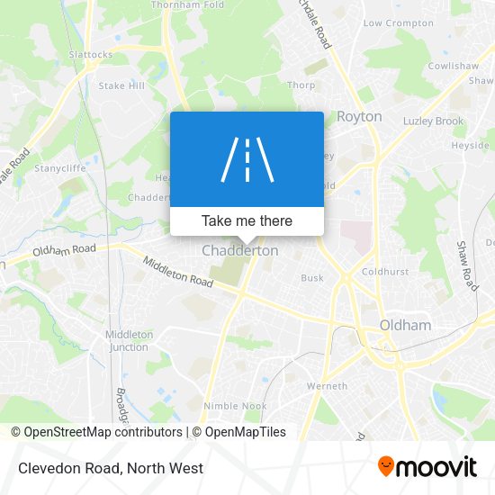 Clevedon Road map