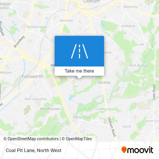 Coal Pit Lane map
