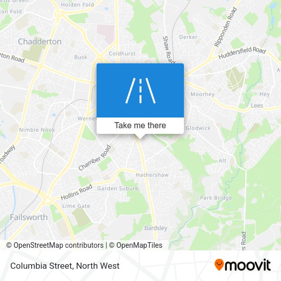 Columbia Street map