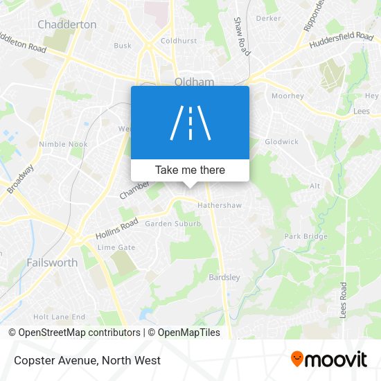Copster Avenue map