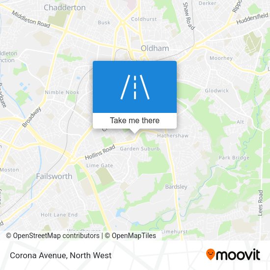 Corona Avenue map