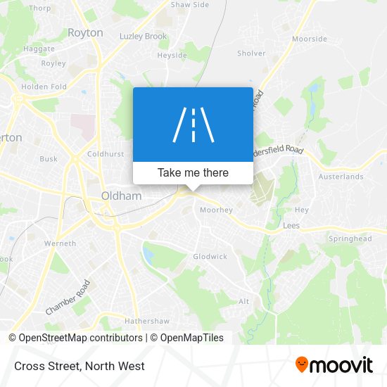 Cross Street map