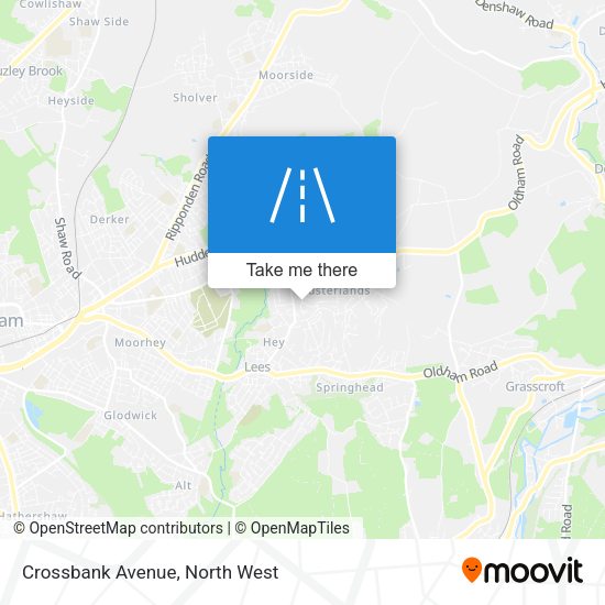 Crossbank Avenue map