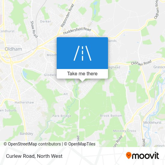 Curlew Road map