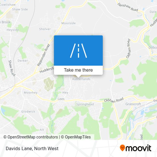Davids Lane map