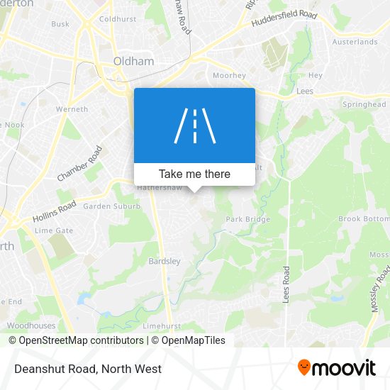Deanshut Road map