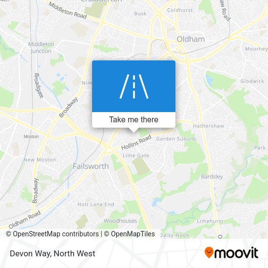 Devon Way map