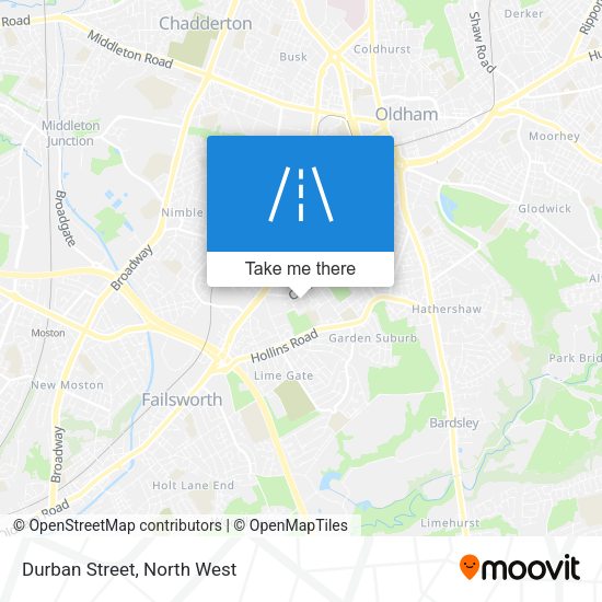 Durban Street map
