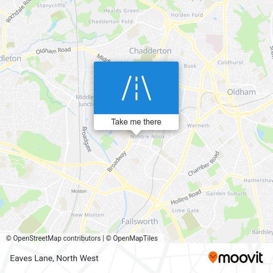 Eaves Lane map