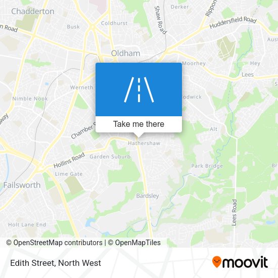 Edith Street map
