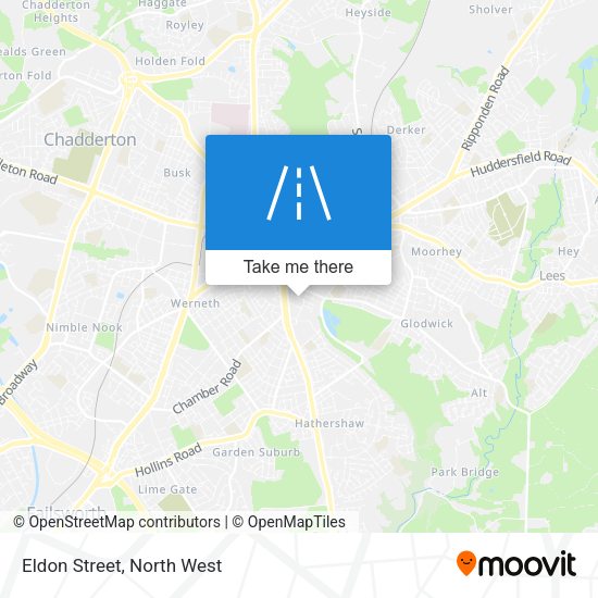 Eldon Street map