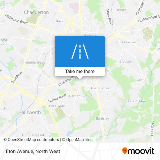 Eton Avenue map