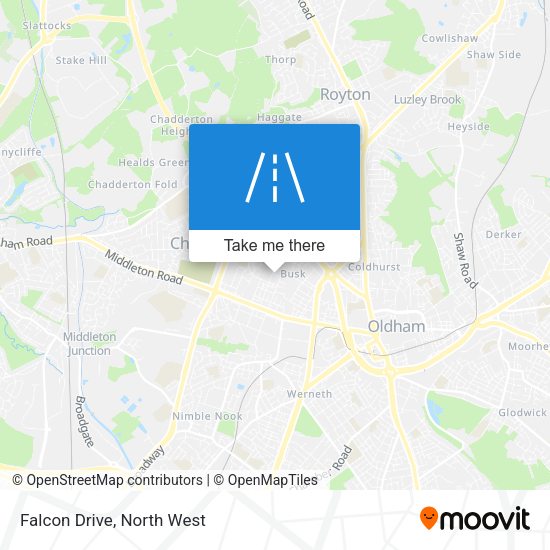 Falcon Drive map