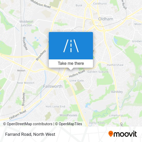 Farrand Road map