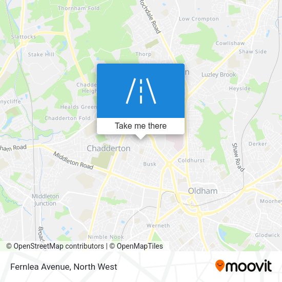 Fernlea Avenue map